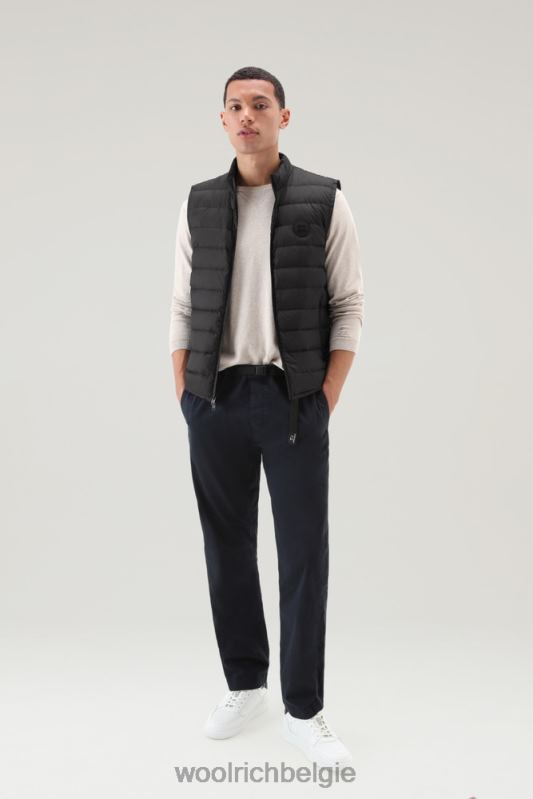gewatteerd en gewatteerd Sundance-vest Woolrich Heren 8TTN0611 zwart kleding