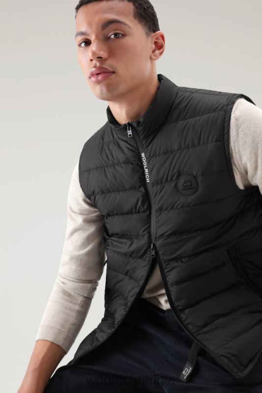gewatteerd en gewatteerd Sundance-vest Woolrich Heren 8TTN0611 zwart kleding