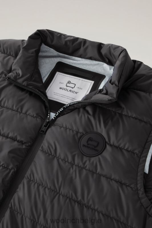 gewatteerd en gewatteerd Sundance-vest Woolrich Heren 8TTN0611 zwart kleding