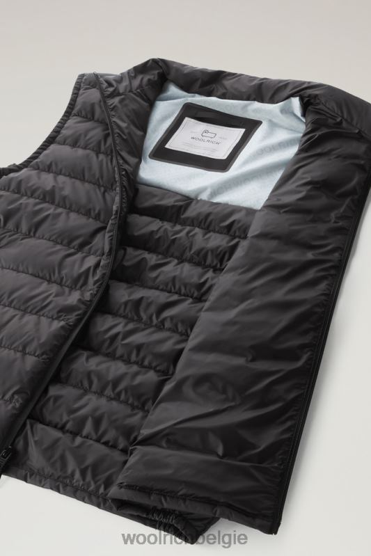 gewatteerd en gewatteerd Sundance-vest Woolrich Heren 8TTN0611 zwart kleding