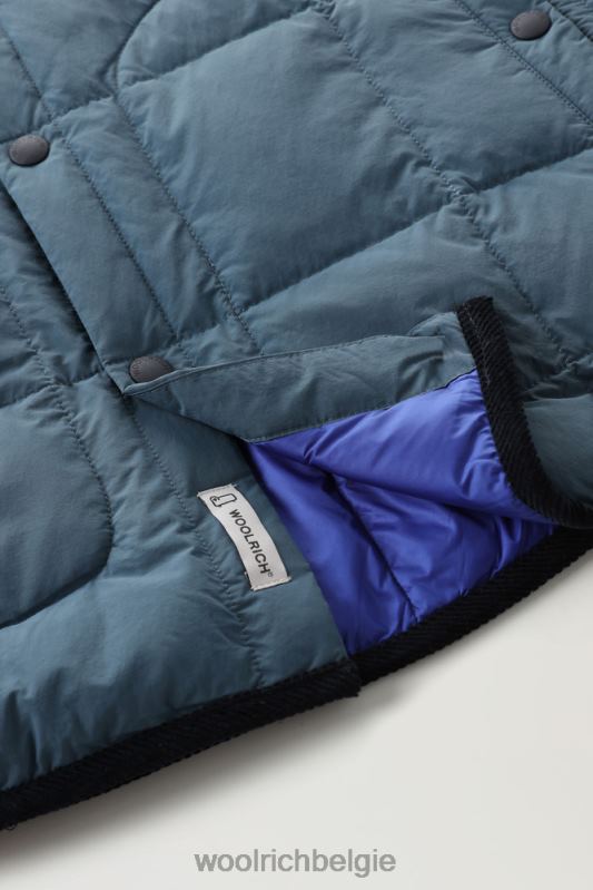 gewatteerd erfgoed-terrein-overshirt van taslan-nylon Woolrich Heren 8TTN0661 blauw meer kleding