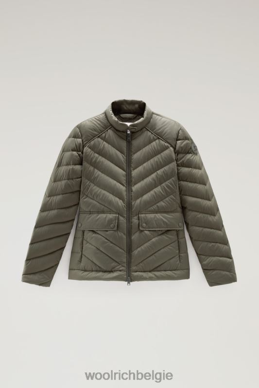 gewatteerd kort jack met chevron-quilt Woolrich vrouwen 8TTN01 donkergroen kleding