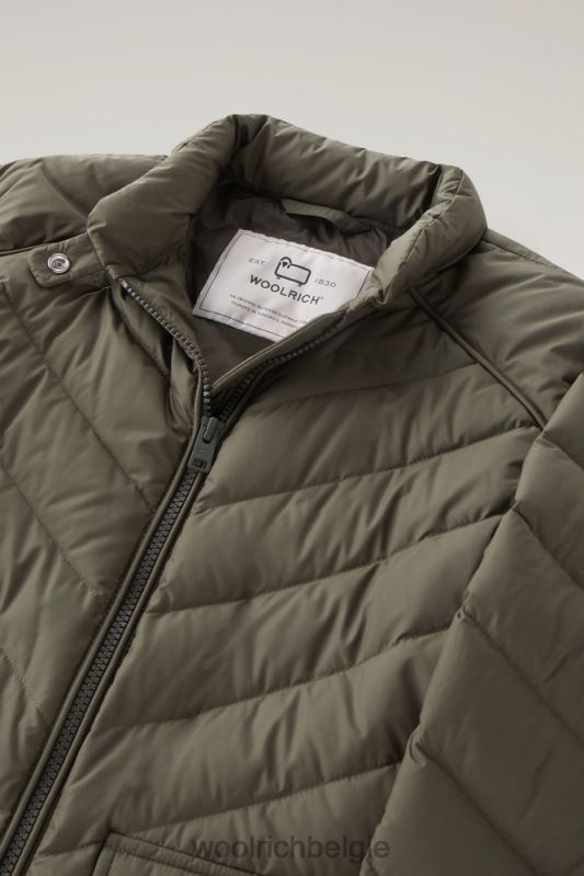 gewatteerd kort jack met chevron-quilt Woolrich vrouwen 8TTN01 donkergroen kleding