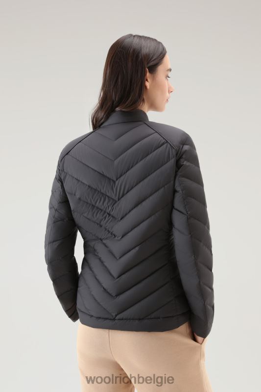gewatteerd kort jack met chevron-quilt Woolrich vrouwen 8TTN032 zwart kleding