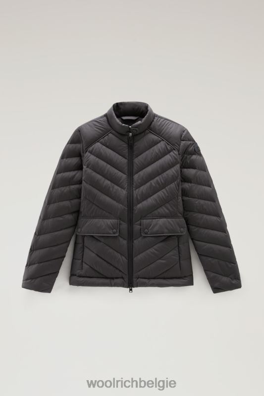 gewatteerd kort jack met chevron-quilt Woolrich vrouwen 8TTN032 zwart kleding
