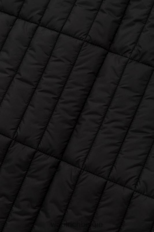 gewatteerd vest van microvezel met zakken-aime leon dore Woolrich Heren 8TTN0770 zwart kleding