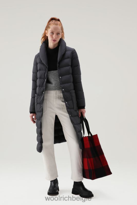 gewatteerde ellis microvezeljas Woolrich vrouwen 8TTN0294 zwart kleding