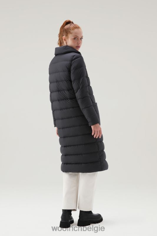 gewatteerde ellis microvezeljas Woolrich vrouwen 8TTN0294 zwart kleding