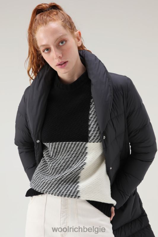 gewatteerde ellis microvezeljas Woolrich vrouwen 8TTN0294 zwart kleding