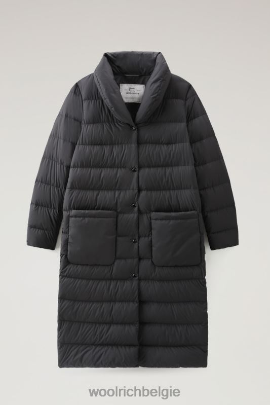 gewatteerde ellis microvezeljas Woolrich vrouwen 8TTN0294 zwart kleding