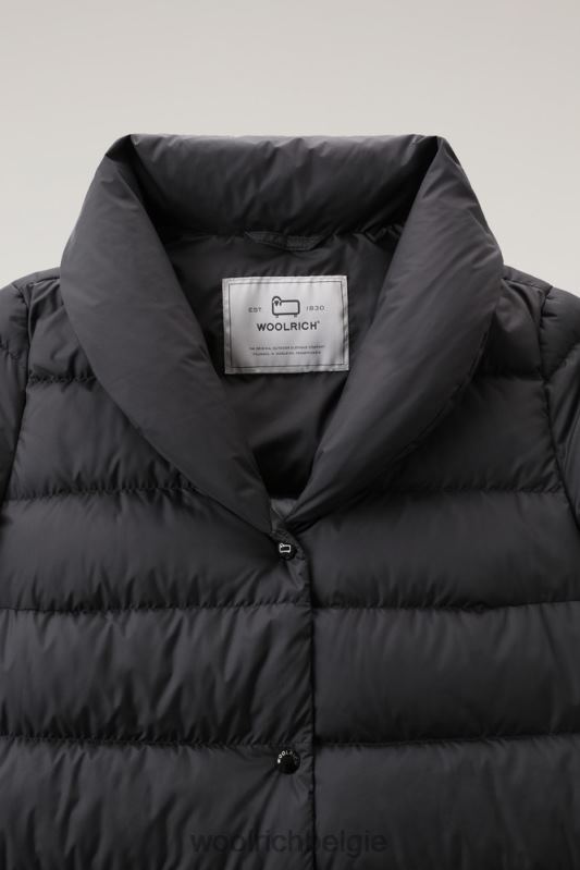 gewatteerde ellis microvezeljas Woolrich vrouwen 8TTN0294 zwart kleding