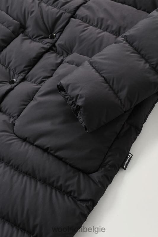 gewatteerde ellis microvezeljas Woolrich vrouwen 8TTN0294 zwart kleding