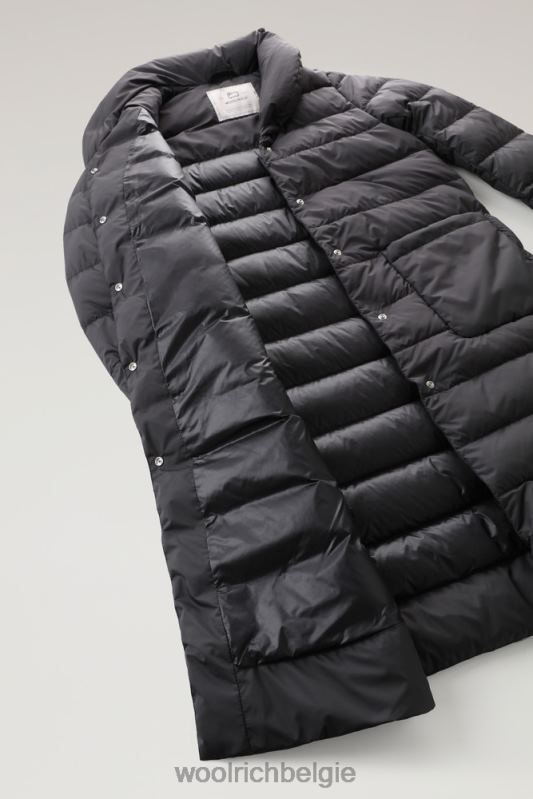 gewatteerde ellis microvezeljas Woolrich vrouwen 8TTN0294 zwart kleding