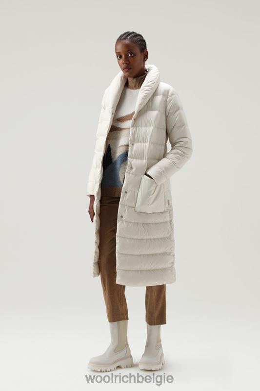 gewatteerde ellis microvezeljas Woolrich vrouwen 8TTN0300 melkachtige crème kleding