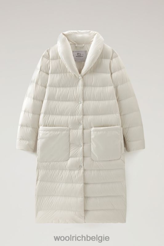 gewatteerde ellis microvezeljas Woolrich vrouwen 8TTN0300 melkachtige crème kleding
