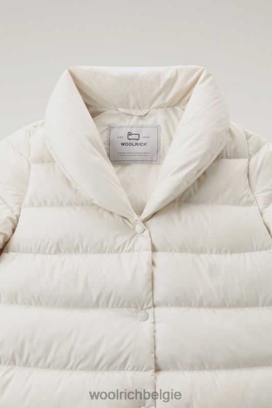 gewatteerde ellis microvezeljas Woolrich vrouwen 8TTN0300 melkachtige crème kleding