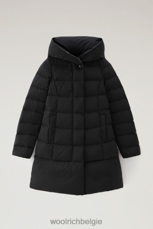 gezwollen prescott parka met urban touch Woolrich vrouwen 8TTN0207 zwart kleding