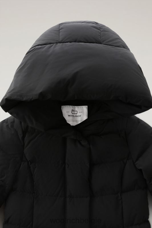 gezwollen prescott parka met urban touch Woolrich vrouwen 8TTN0207 zwart kleding