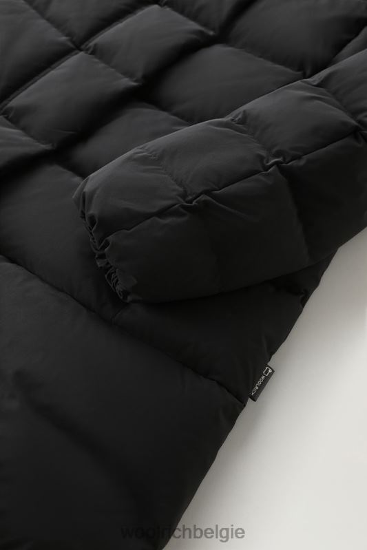 gezwollen prescott parka met urban touch Woolrich vrouwen 8TTN0207 zwart kleding
