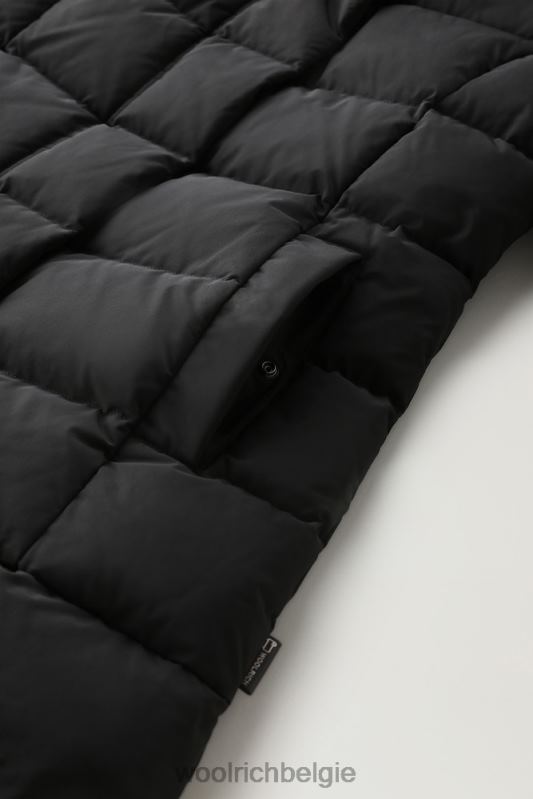 gezwollen prescott parka met urban touch Woolrich vrouwen 8TTN0207 zwart kleding