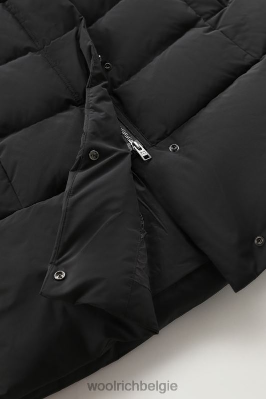 gezwollen prescott parka met urban touch Woolrich vrouwen 8TTN0207 zwart kleding