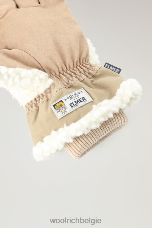 handschoenen van sherpa-elmer Woolrich Heren 8TTN0727 melkachtige crème accessoires