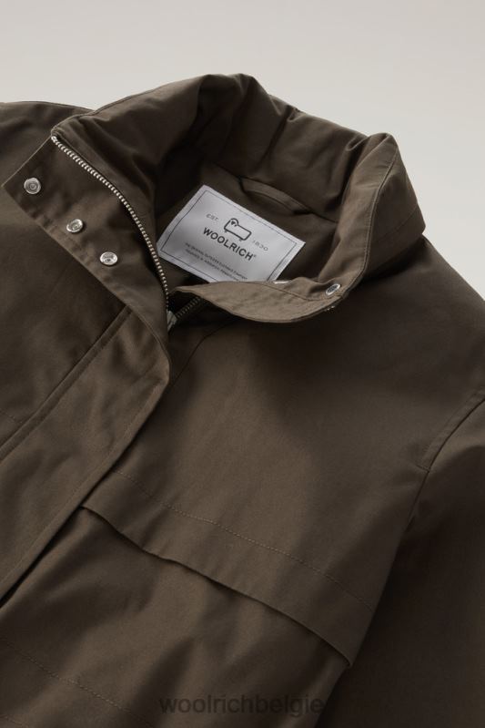 havice veldjas met opvouwbare capuchon Woolrich vrouwen 8TTN052 donkergroen kleding