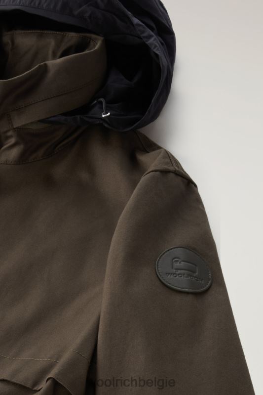 havice veldjas met opvouwbare capuchon Woolrich vrouwen 8TTN052 donkergroen kleding