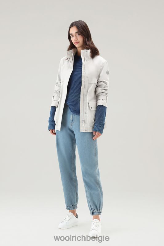 havice veldjas met opvouwbare capuchon Woolrich vrouwen 8TTN067 maansteen kleding