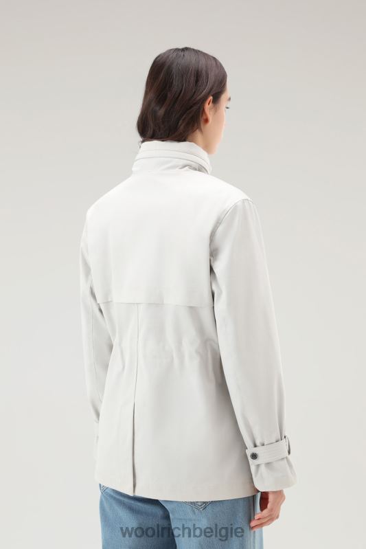 havice veldjas met opvouwbare capuchon Woolrich vrouwen 8TTN067 maansteen kleding