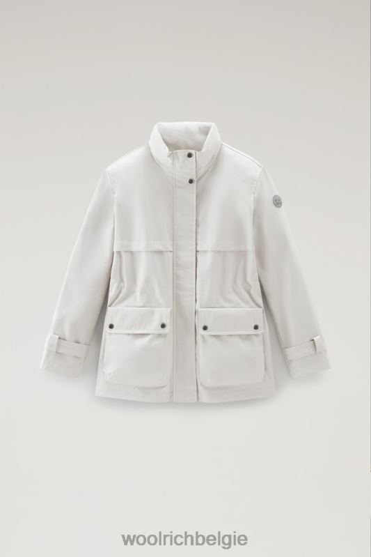 havice veldjas met opvouwbare capuchon Woolrich vrouwen 8TTN067 maansteen kleding
