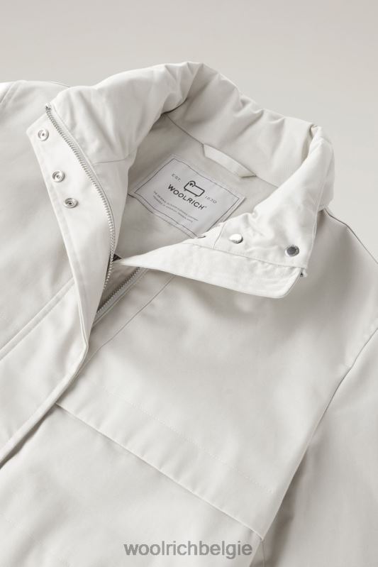 havice veldjas met opvouwbare capuchon Woolrich vrouwen 8TTN067 maansteen kleding