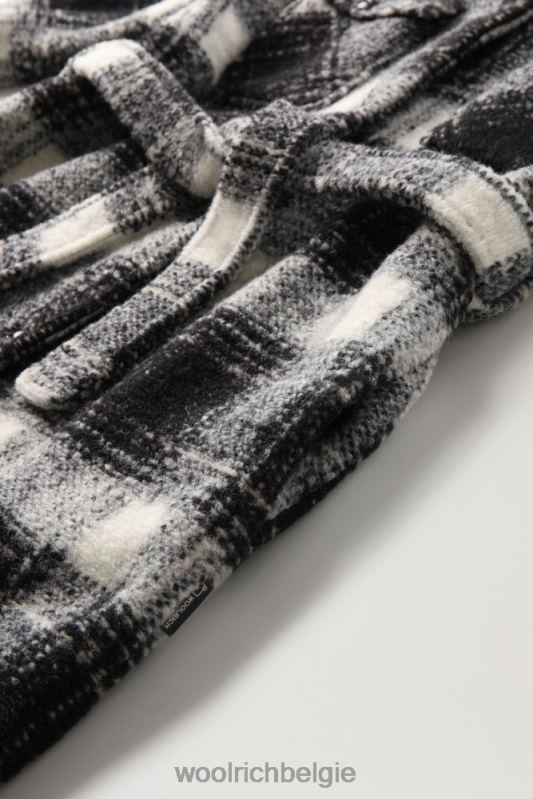 herenjas van wolmix Woolrich vrouwen 8TTN0254 zwarte ruit kleding