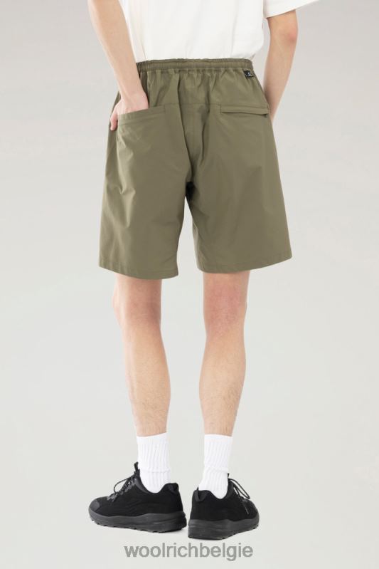 hoge ventilatieshort van stretch ripstop Woolrich Heren 8TTN0529 olijf kleding