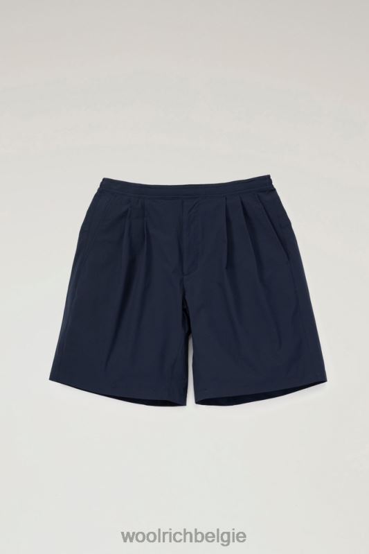 hoge ventilatieshort van stretch ripstop Woolrich Heren 8TTN0541 marine kleding