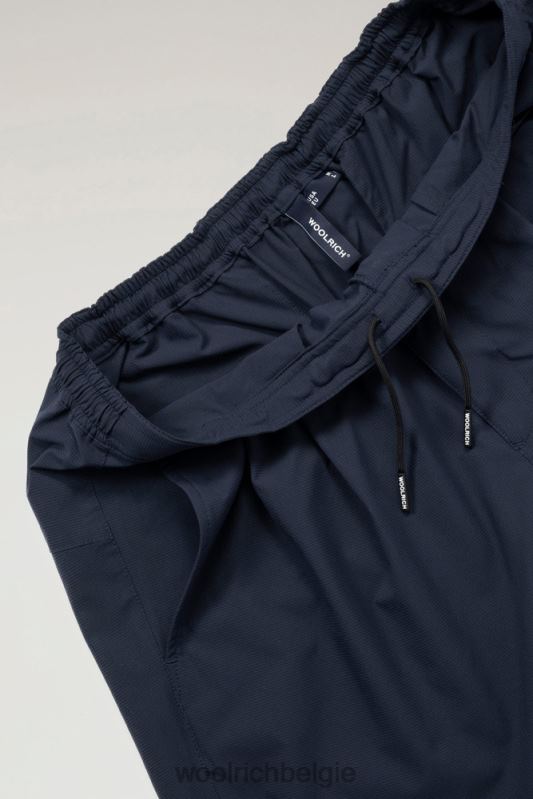 hoge ventilatieshort van stretch ripstop Woolrich Heren 8TTN0541 marine kleding