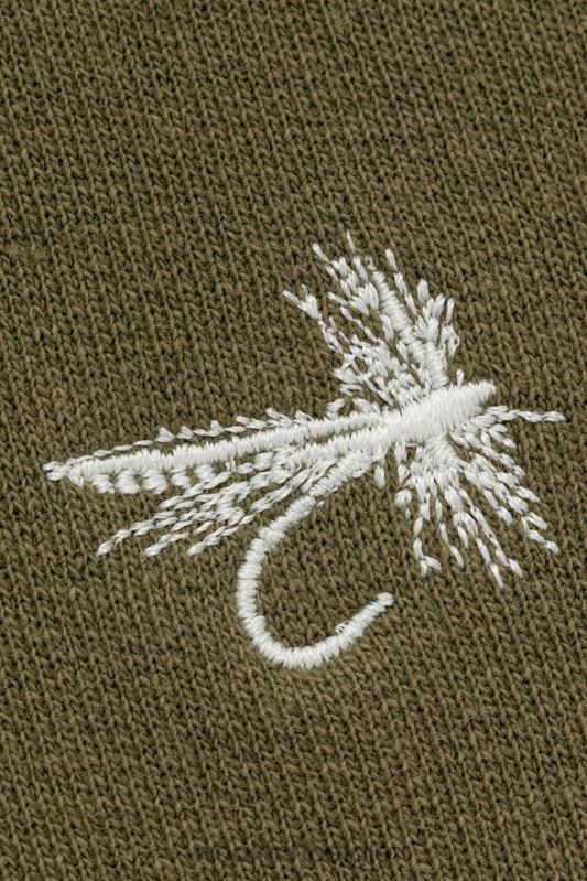 hoodie met print op de achterkant aime leon dore Woolrich Heren 8TTN0811 verbrande olijf kleding