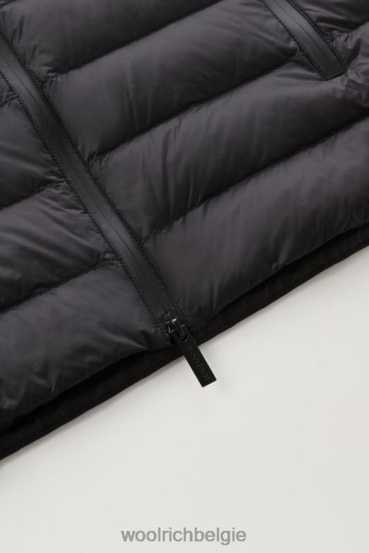 hybride softshell-jack met doorgestikte voorkant Woolrich Heren 8TTN0752 zwart kleding