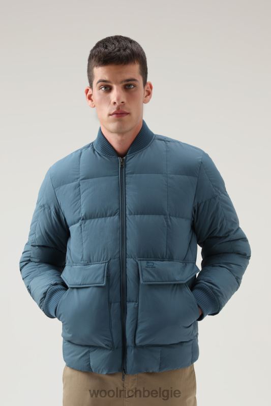 Heritage-terreinbommenwerper van taslan-nylon Woolrich Heren 8TTN0645 blauw meer kleding