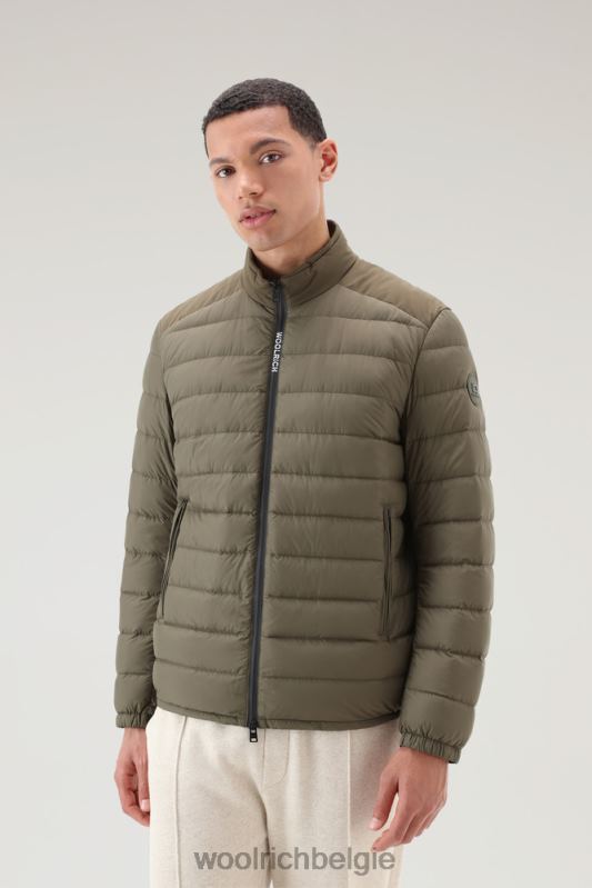 bering tech lichtgewicht donsjack van microvezel Woolrich Heren 8TTN0564 donkergroen kleding