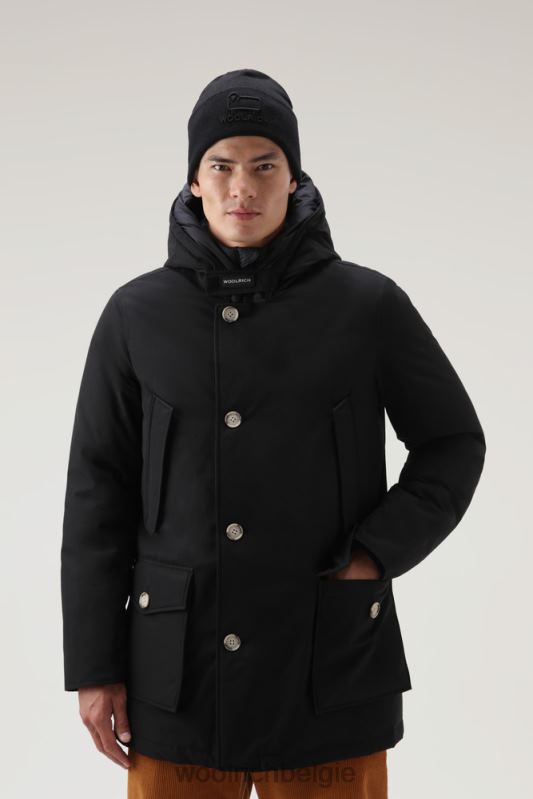 arctische parka van ramar-stof Woolrich Heren 8TTN0816 zwart kleding