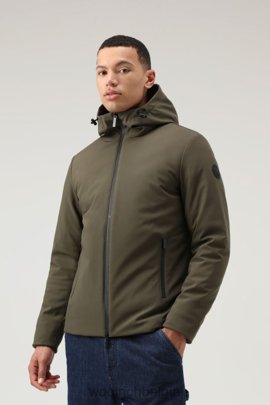 Pacific softshell-jack Woolrich Heren 8TTN0823 donkergroen kleding