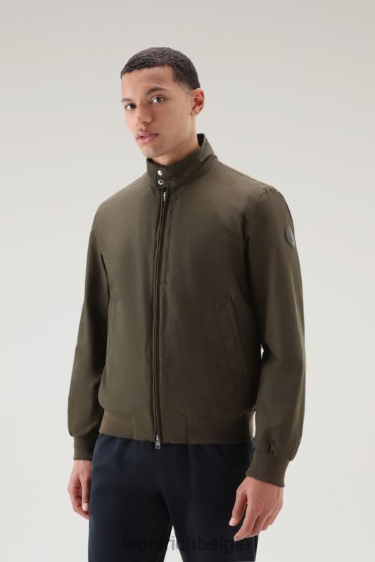 kruiserbommenwerper in lichte eco-ramar Woolrich Heren 8TTN0453 donkergroen kleding