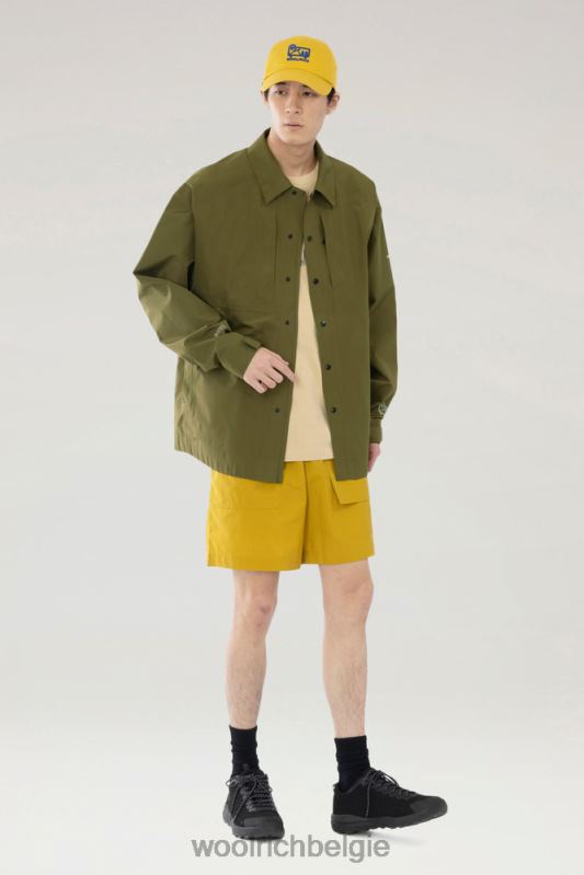 overshirt van gore-tex infinium Woolrich Heren 8TTN0525 olijf kleding