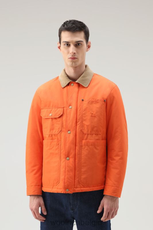 werkstofjas van eco ramar Woolrich Heren 8TTN0658 vlam kleding