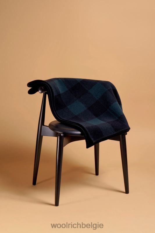 Buffalo geruite deken van zuivere wol, gemaakt in Italië Woolrich unisex 8TTN0349 buffel staan accessoires