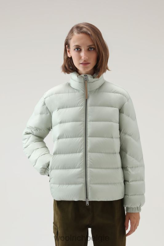 Ellis donsjack van microvezel Woolrich vrouwen 8TTN0310 woestijn salie kleding