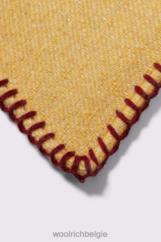 jacquardlandschapsdeken van wolmix - een dezer dagen Woolrich unisex 8TTN0325 hemelsblauw accessoires