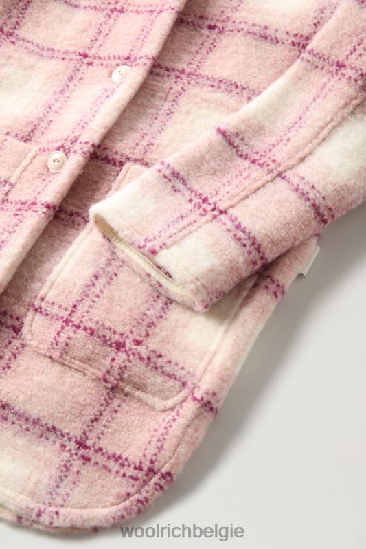jas van adellijke ruit van een wolmix Woolrich vrouwen 8TTN0262 rozijnen cheque kleding