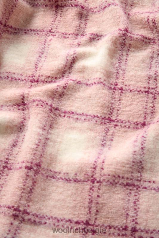 jas van adellijke ruit van een wolmix Woolrich vrouwen 8TTN0262 rozijnen cheque kleding